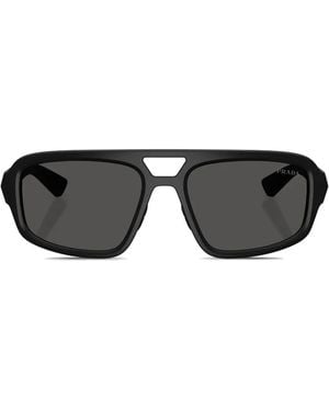 Prada Linea Rossa Logo Sunglasses - Black