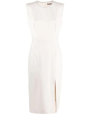 Peserico Sleeveless Pencil Midi Dress - White