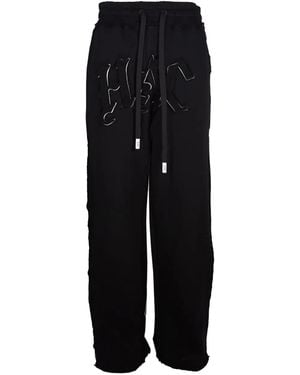 Haculla Pantalon En Maille À Logo - Noir