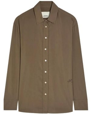 Isabel Marant Fabriza Button-Down Shirt - Brown