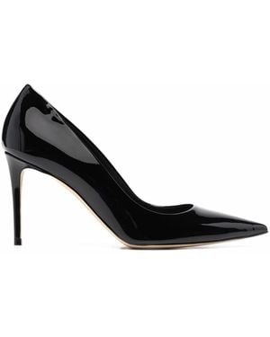 SCAROSSO X Brian Atwood Gigi Patent Leather Court Shoes - Black
