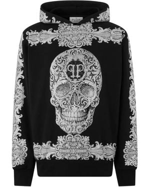Philipp Plein Baroque Skull Hoodie - Schwarz
