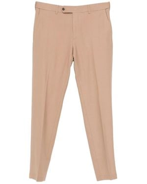 Cellar Door Tapered-Leg Button Wool Pants - Natural