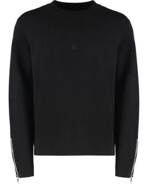 Givenchy Zip-cuff Wool Sweater - ブラック