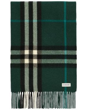 Burberry Pañuelo Con Motivo Check Degradado - Verde