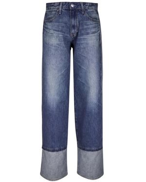 AG Jeans Adria Contrast-Panel Jeans - Blue