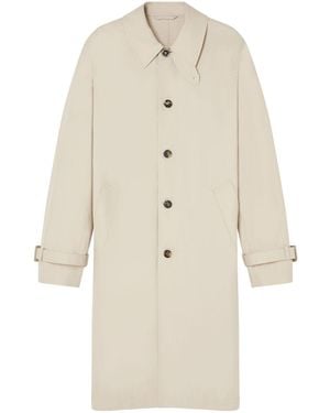 Versace Barrocco Sea Trench Coat - Natural