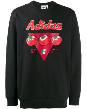 adidas Tomato Print Jumper - Black