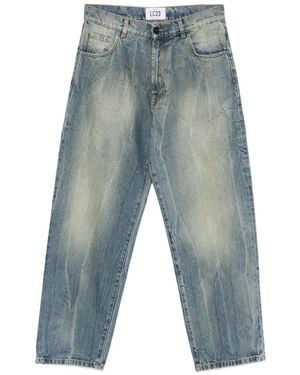 LC23 Vaqueros con efecto envejecido - Azul