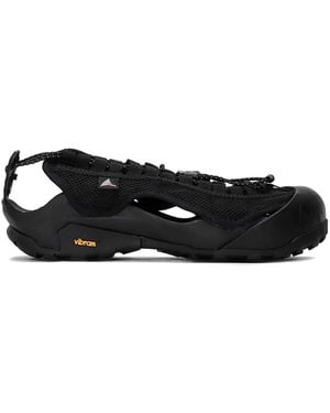 ROA Sandalias Arpy tejidas - Negro