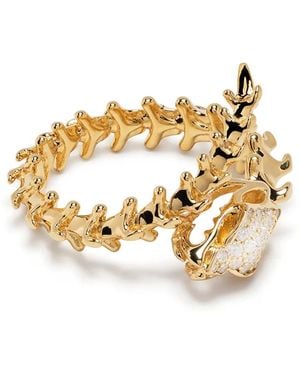 Shaun Leane 18Kt Diamond Serpents Trace Wrap Ring - Metallic