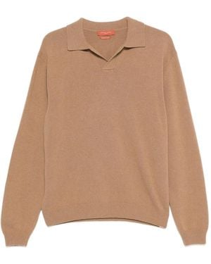 Daniele Fiesoli Pull À Col Polo - Natural