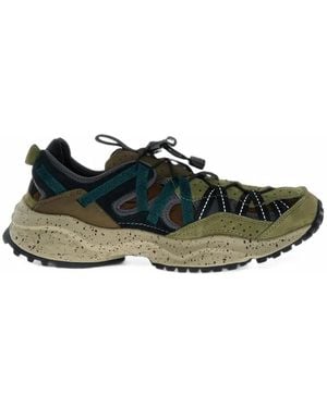 Flower Mountain Kazana Fall Low-Top Sneakers - Green