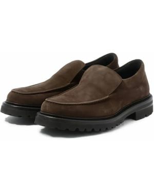 James Perse Loafer Aus Wildleder Mit Profilsohle - Braun