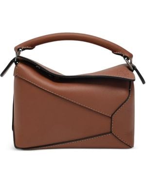 Loewe Mini Puzzle Edge Tote Bag - Brown