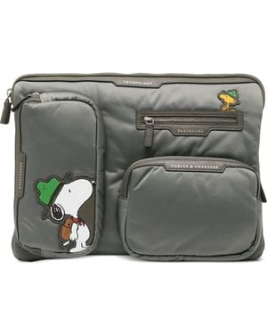 Anya Hindmarch X Peanuts Snoopy Laptop Bag - Grey