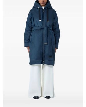 Max Mara Manteau Dionisio À Capuche - Blue
