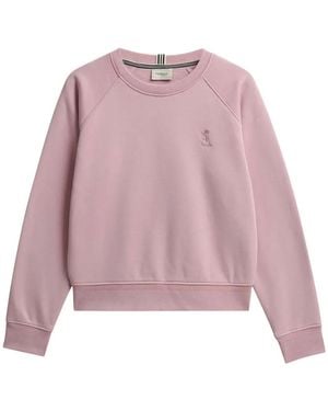 Pringle of Scotland Brushed-Back Crew-Neck Sweatshirt - Pink