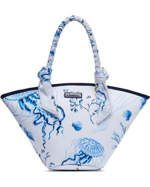 Vilebrequin Medusa And Shells Strandtasche - Blau