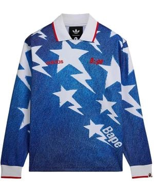 adidas X Bape Lsl Star Jersey - Blue