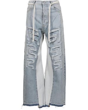 RRR123 Distressed Jeans - Blue