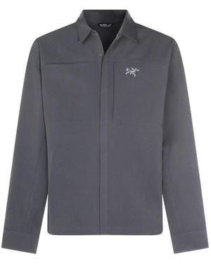 Arc'teryx Cronin Logo-Embroidered Shirt Jacket - Gray