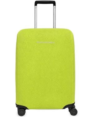 Piquadro Logo-Print Suitcase Cover - Green