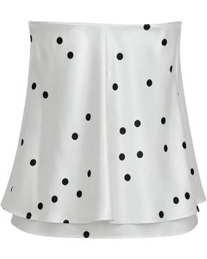 Anna October Electra Polka-Dot Top - White