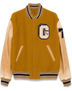 Golden Goose Leather-Sleeved Jacket - Yellow