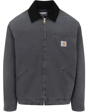 Carhartt OG Detroit Jacke mit Reißverschluss - Grau