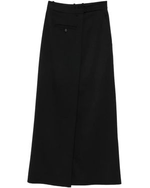 Erika Cavallini Semi Couture ラップスカート - ブラック