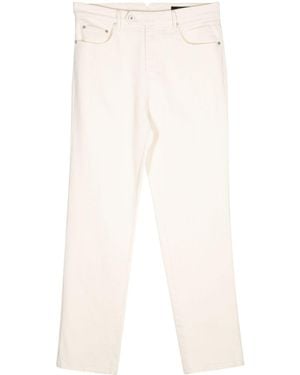 MAN ON THE BOON. Cotton-blend Denim Trousers - White