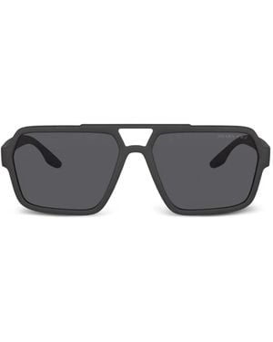 Prada Linea Rossa Oversized-Frame Sunglasses - Grey