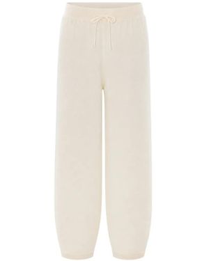 Elle Drawstring Track Trousers - White