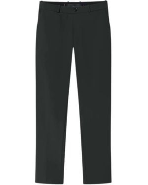 Rrd Belt-Loop Button-Fastening Pants - Black