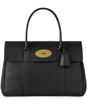 Mulberry Bayswater Leather Tote Bag - Black