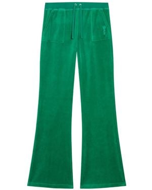 Juicy Couture Heritage Velour Trousers - Green
