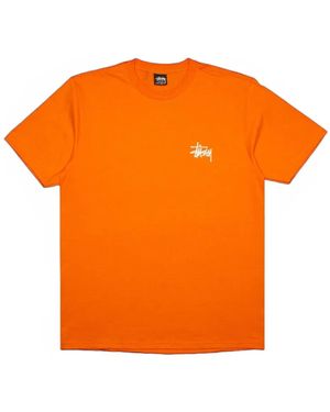 Stussy ロゴ Tシャツ - オレンジ