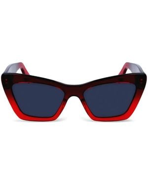 Ferragamo Eyewear Cat-Eye Frame Sunglasses - Blue