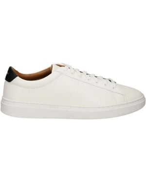 BOSS Emed-Logo Leather Sneakers - White