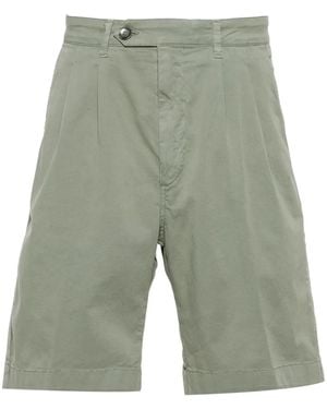 Canali Mid-Rise Chino Shorts - Green