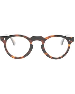 Lesca Gafas Coda Con Montura Redonda - Marrón