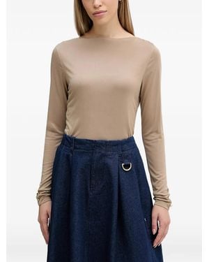 Barbour Top Con Scollo A Barca - Blu