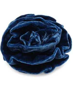 Maliparmi Velvet Rose Brooch - Blue