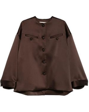 Rohe Chest-Pocket Button Jacket - Brown