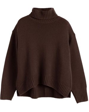 Chinti & Parker Roll-Neck Cashmere Sweater - Brown