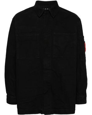 44 Label Group Hangover Hemdjacke Aus Canvas - Schwarz