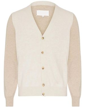 Maison Margiela エルボーパッチ ウールカーディガン - ナチュラル