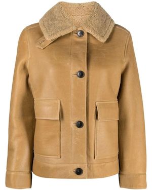Yves Salomon Lambskin Short Jacket - Brown