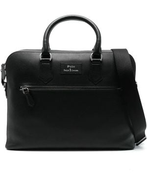Polo Ralph Lauren Leather Briefcase - Black